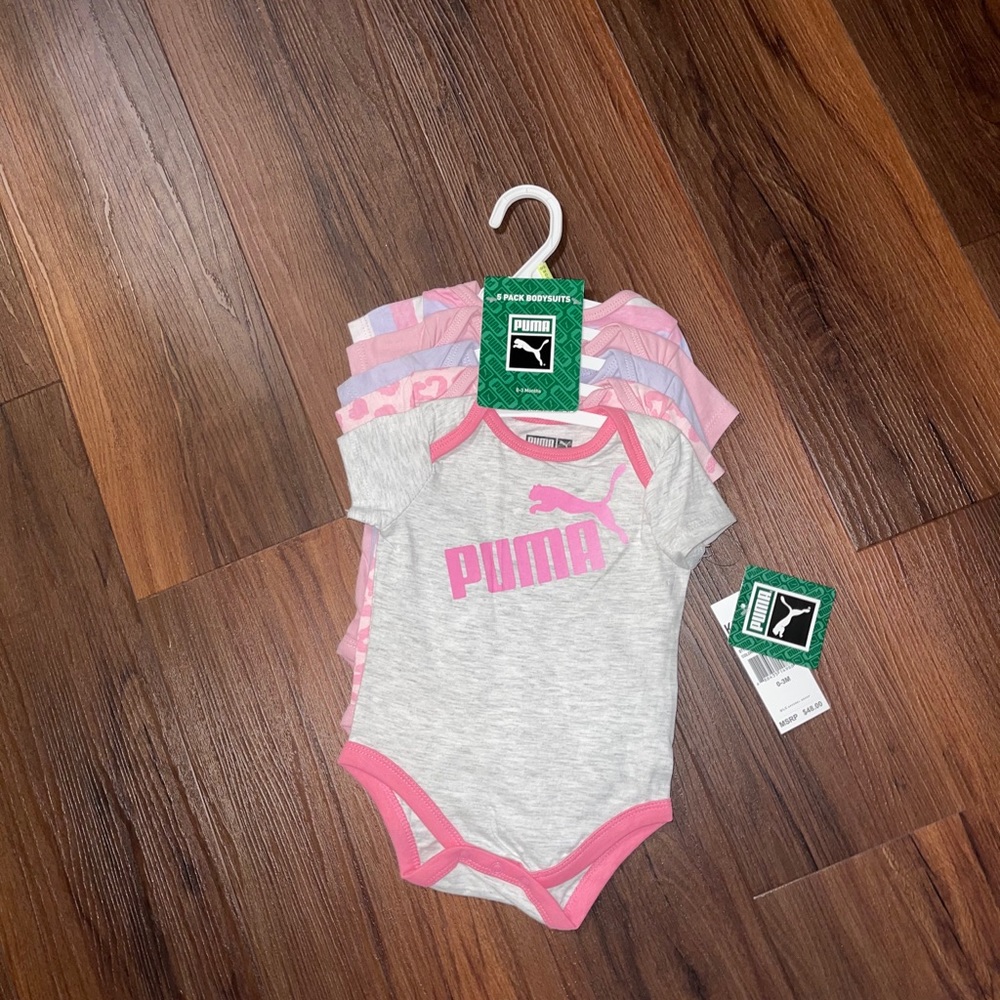 Puma Baby Girl’s 5 Pack Bodysuit
